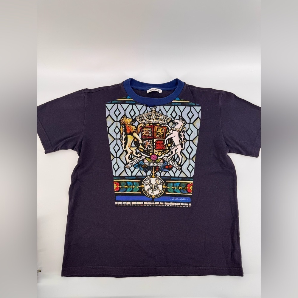 Dolce & Gabbana Royal King Shirt Tee Kids Boys Girls Italy
